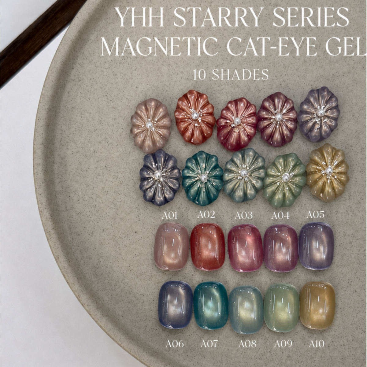 YHH Starry Cat Eye Magnetic Pot Gel 5g【A01–A10】 - image 1