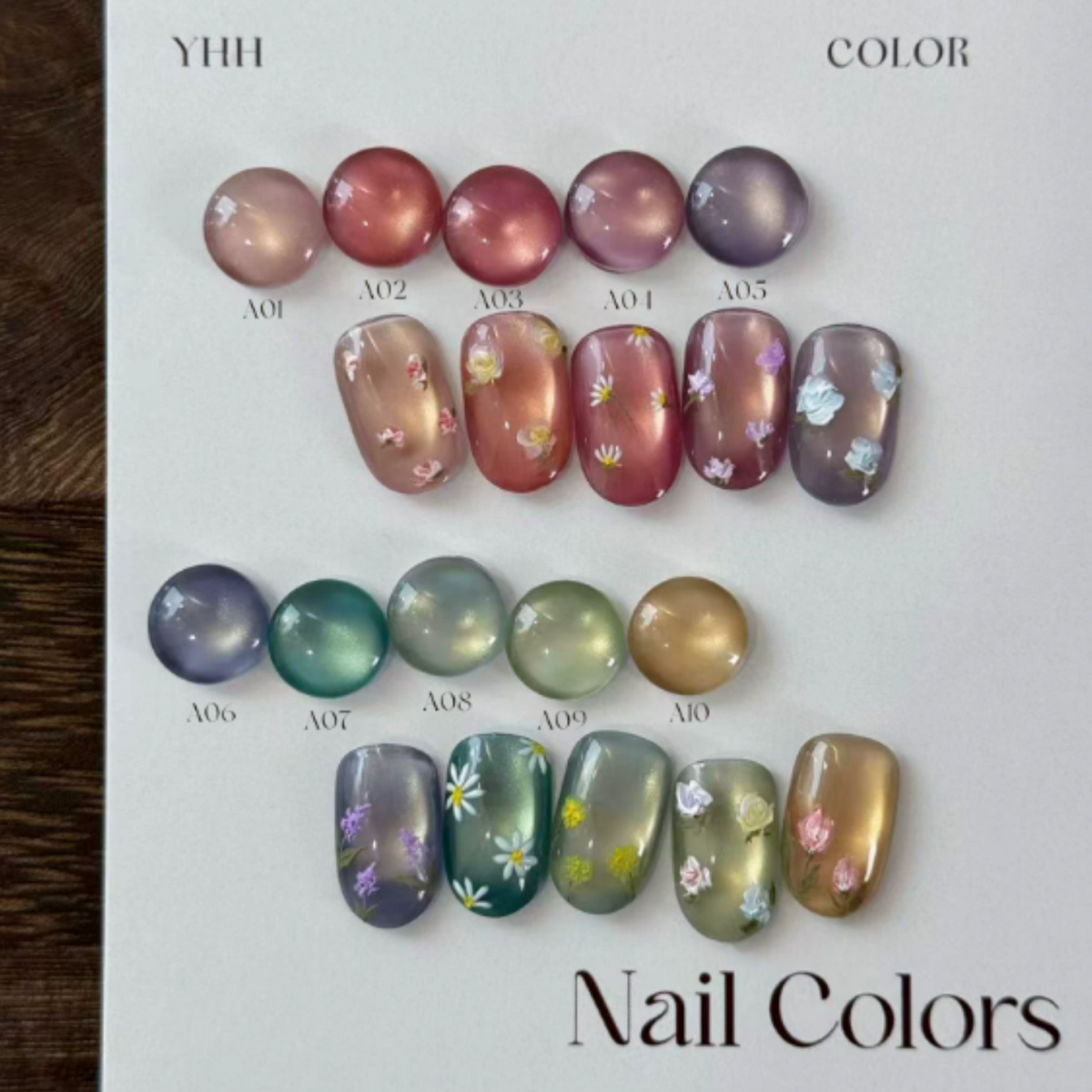 YHH Starry Cat Eye Magnetic Pot Gel 5g【A01–A10】 - image 2