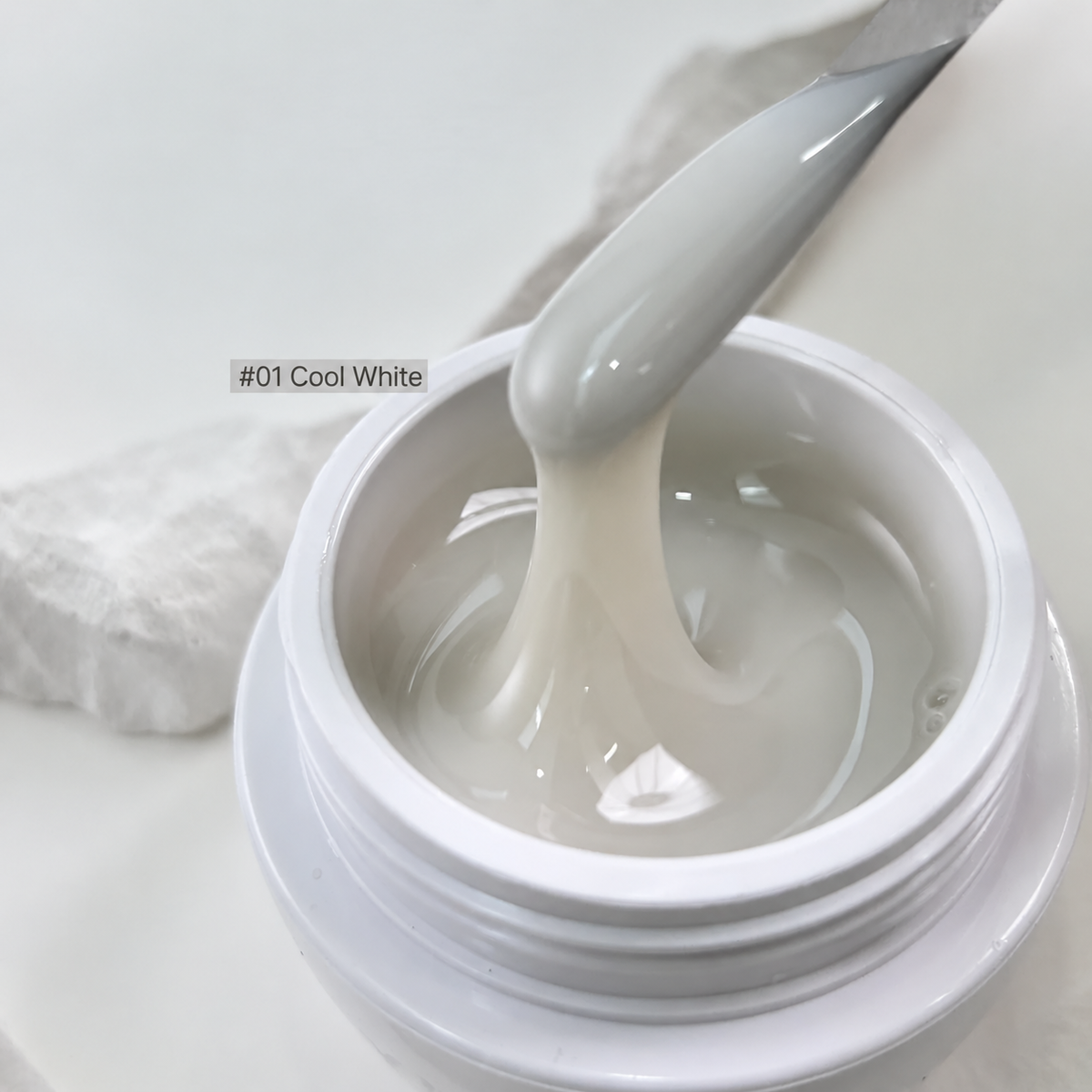 YHH Tinted Nude Builder Extension Gel shade #01 Cool White