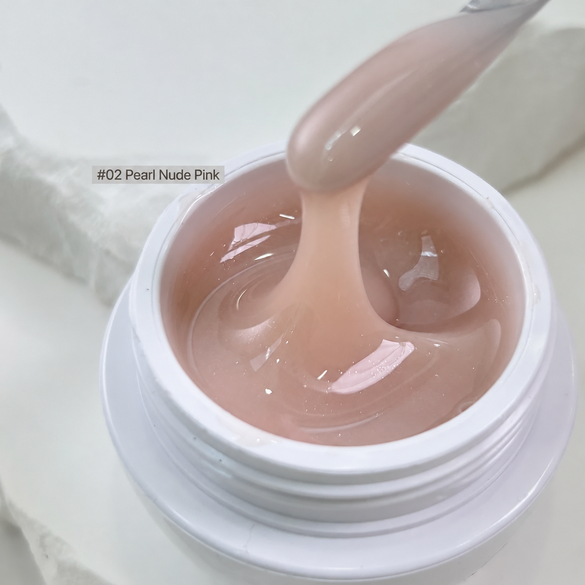 YHH Tinted Nude Builder Extension Gel shade #02 Pearl Nude Pink