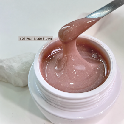 YHH Tinted Nude Builder Extension Gel shade #05 Pearl Nude Brown
