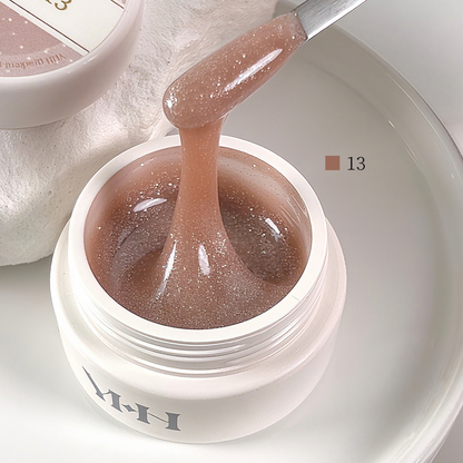 YHH Tinted Nude Builder Extension Gel 15g Shade 13 warm shimmer nude builder gel color