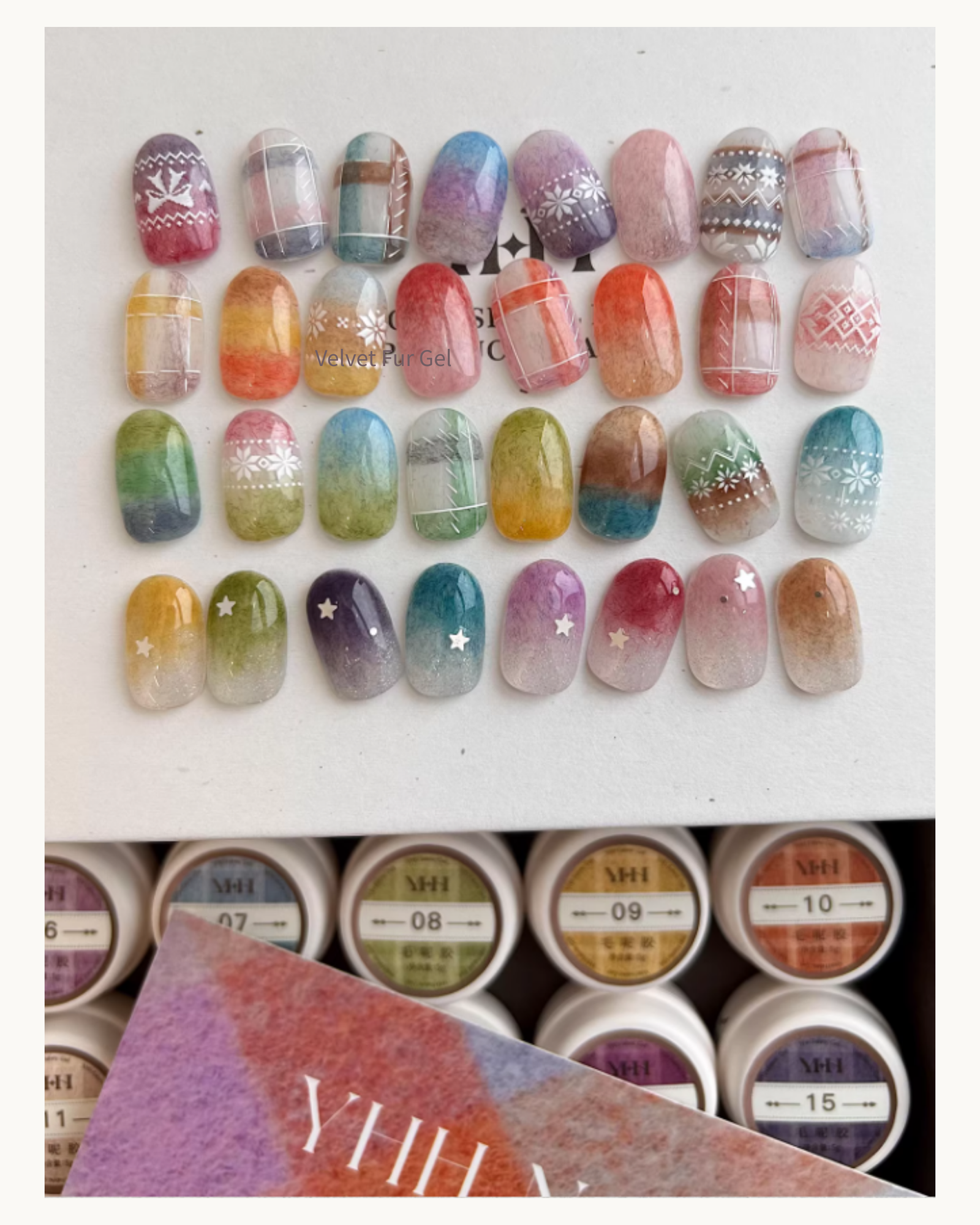 YHH Velvet Fur Texture Nail Gel Pot (#01–#20 Colors) - image 6