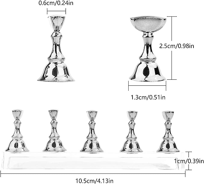 Magnetic Nail Stand – Silver
