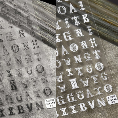 TOMONI Thin&Toughness Retro Alphabet Black #to1112