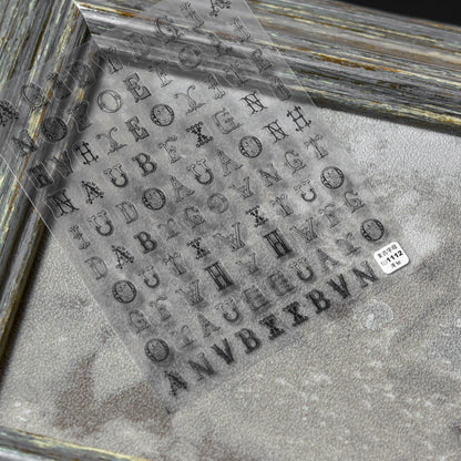 TOMONI Thin&Toughness Retro Alphabet Black #to1112