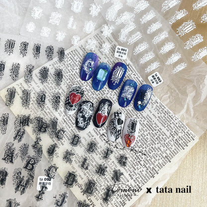 TOMONI Thin&Toughness Decorative Letters #ta091