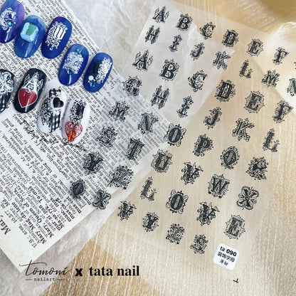 TOMONI Thin&Toughness Decorative Letters #ta091