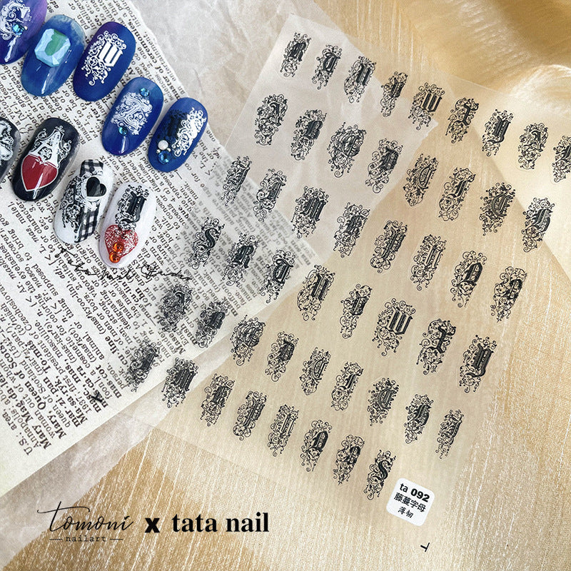 TOMONI Thin&Toughness Decorative Letters #ta091