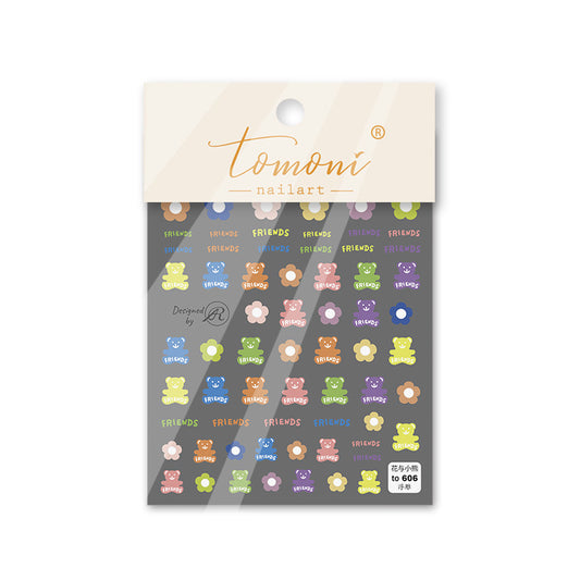 TOMONI Relief Bear & Flower #to606