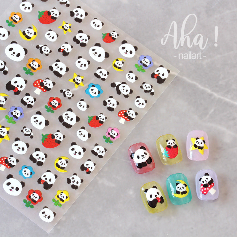 Aha! NailArt Sticker Panda 014