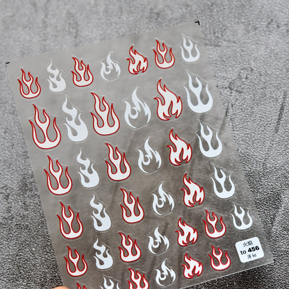 TOMONI Thin&Toughness Fire Red & White #to456