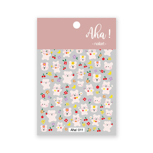Aha! NailArt Sticker Summer Flower 011