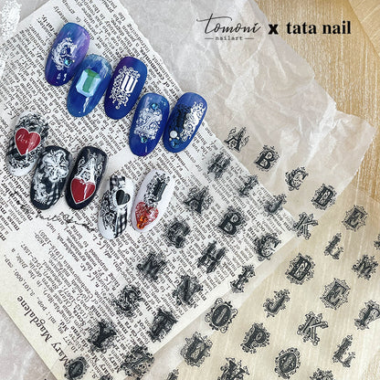 TOMONI Thin&Toughness Decorative Letters #ta091