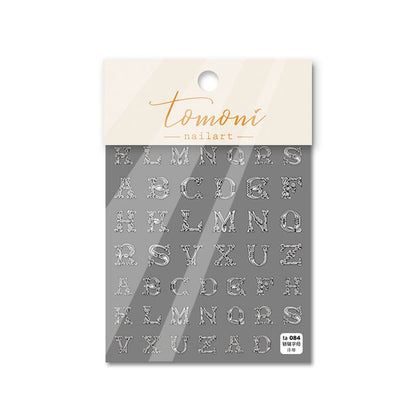 TOMONI Relief Iron Chain Alphabet #ta084