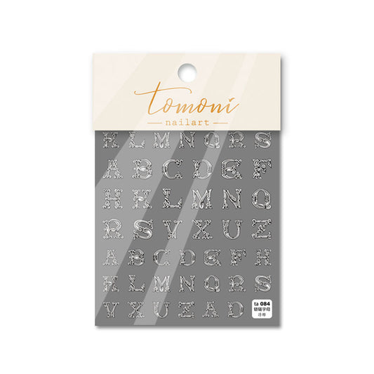 TOMONI Relief Iron Chain Alphabet #ta084