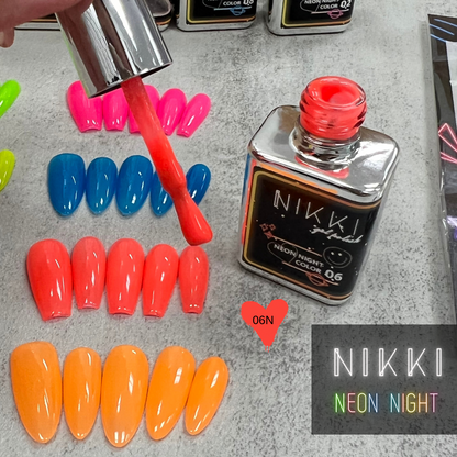 NIKKI Neon Night Series Gel Polish in Bottle 18ml