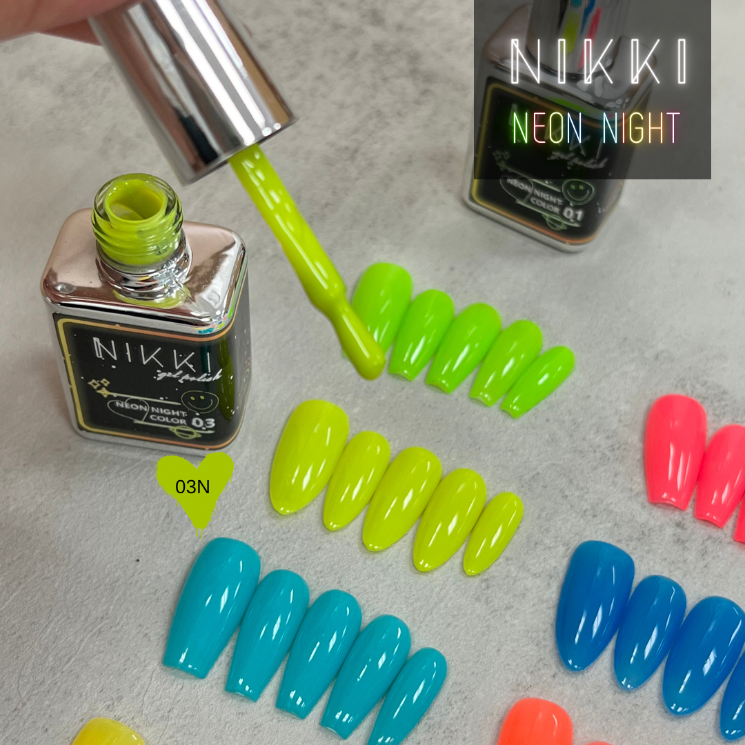 NIKKI Neon Night Series Gel Polish in Bottle 18ml