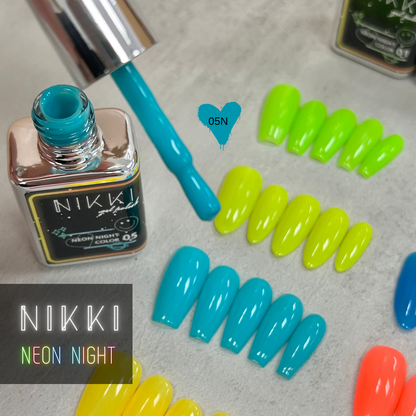 NIKKI Neon Night Series Gel Polish in Bottle 18ml