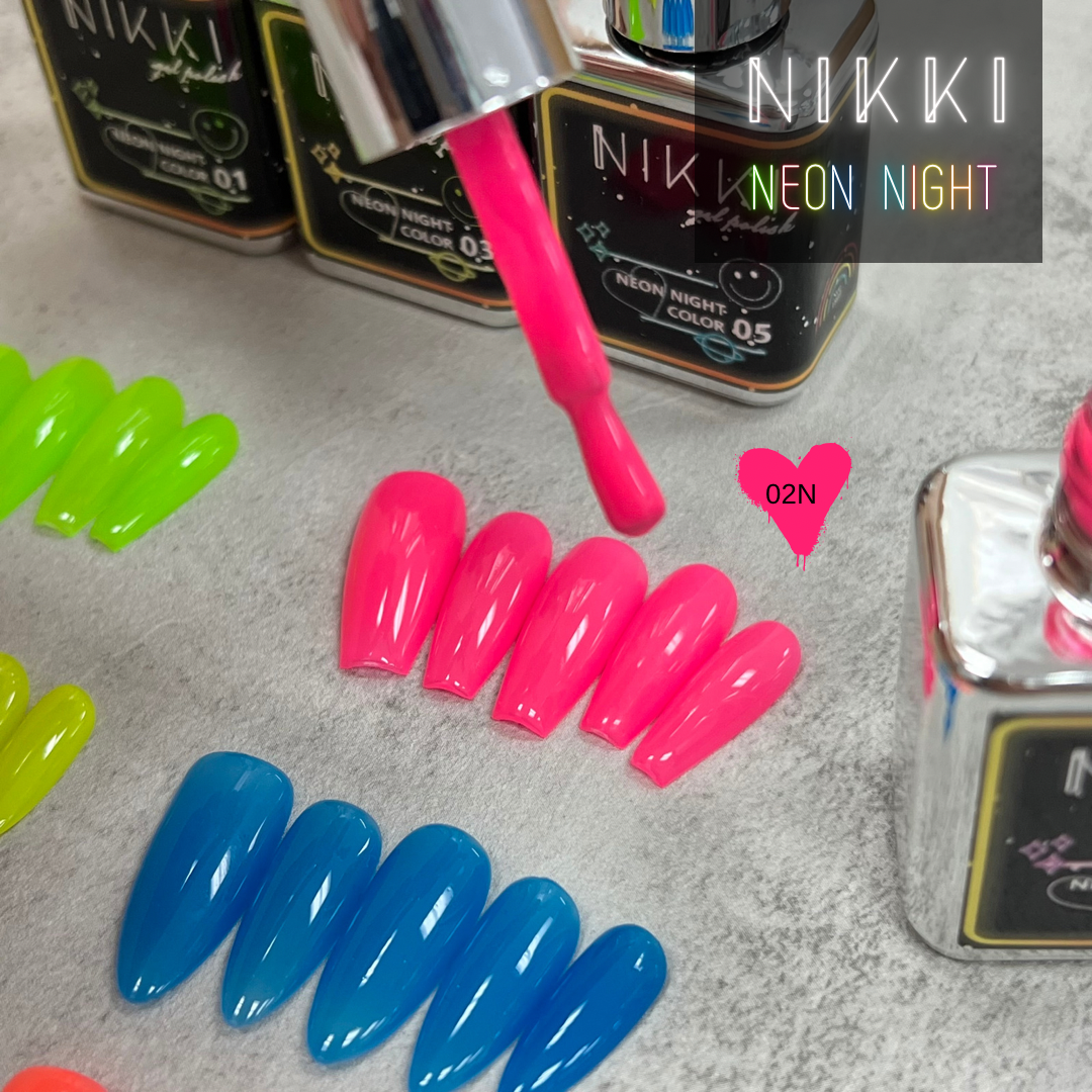 NIKKI Neon Night Series Gel Polish in Bottle 18ml