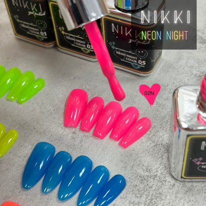 NIKKI Neon Night Series Gel Polish in Bottle 18ml