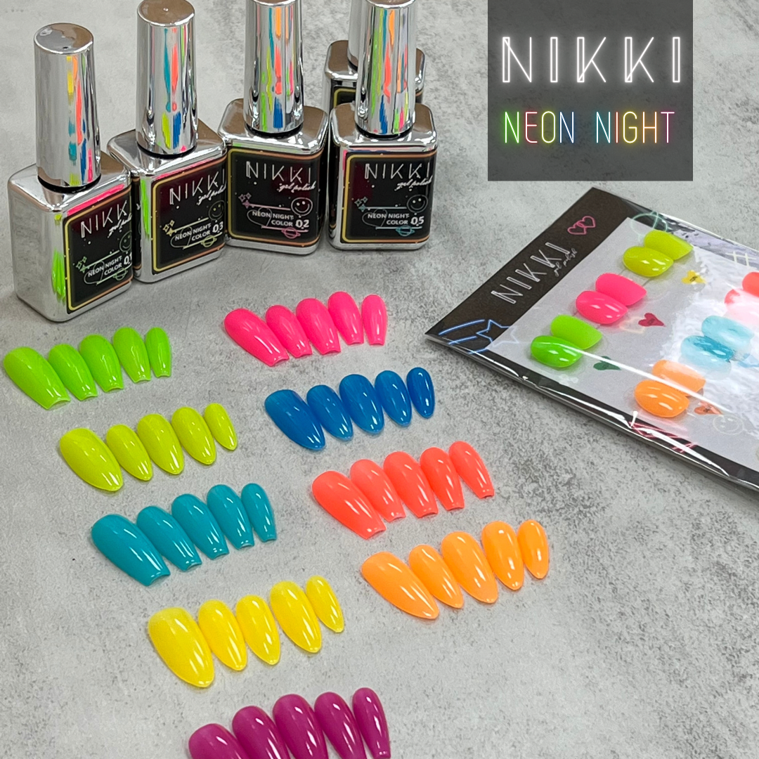 NIKKI Neon Night Series Gel Polish in Bottle 18ml