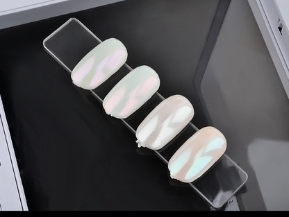 Clear Acrylic Nail Art Tips Display Line 10p