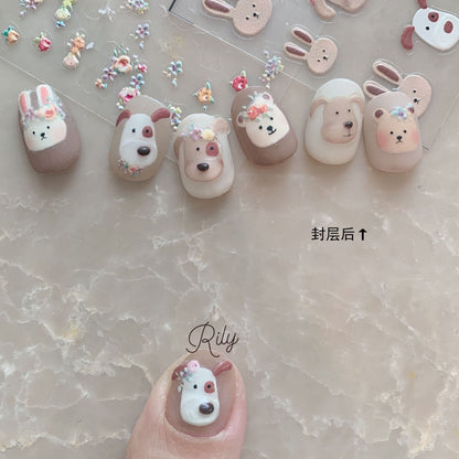 Rily Animal And Flower Sticker